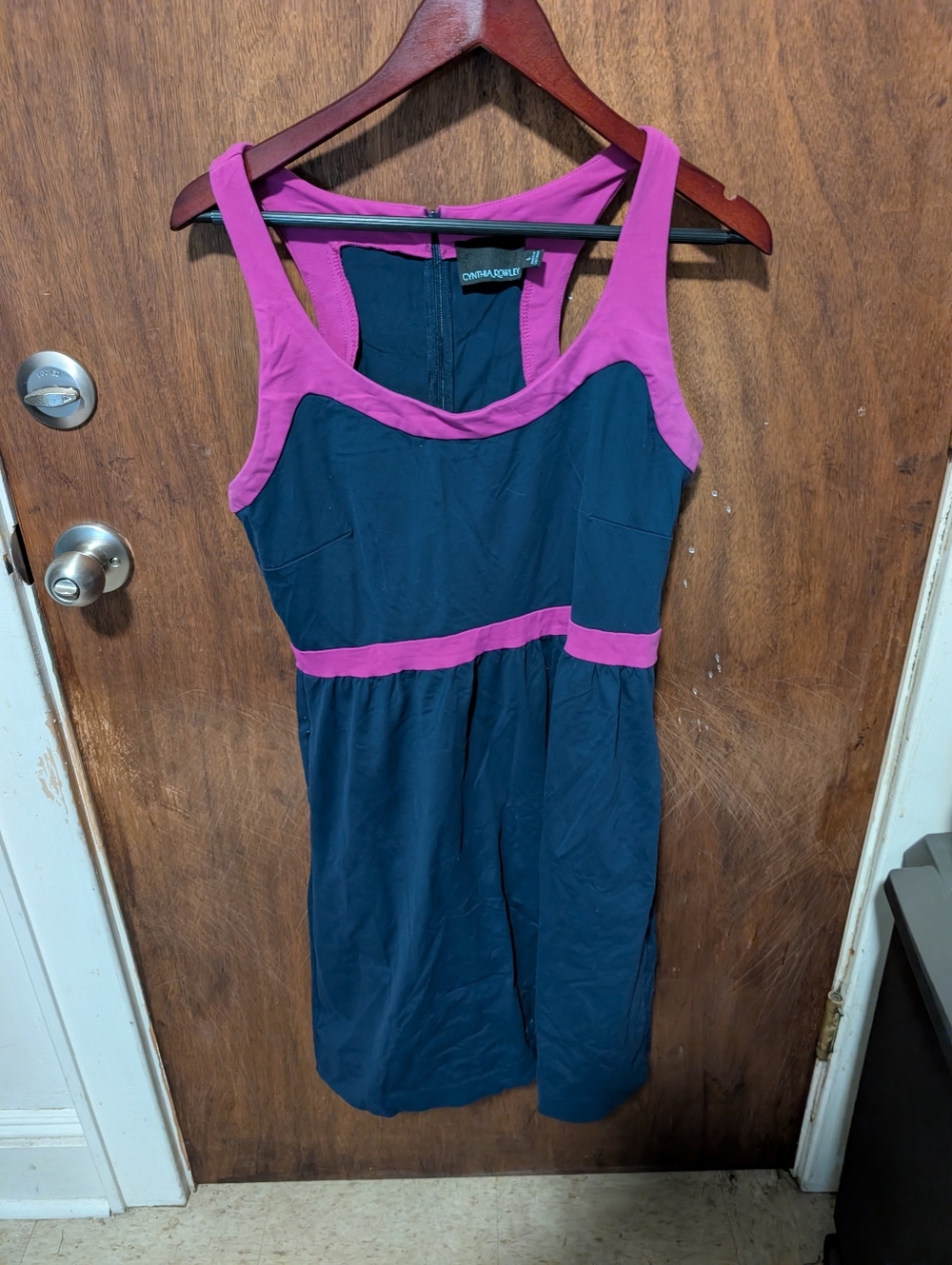 Cynthia Rowley Sleeveless Blue And Purple Tennis Dress Size L